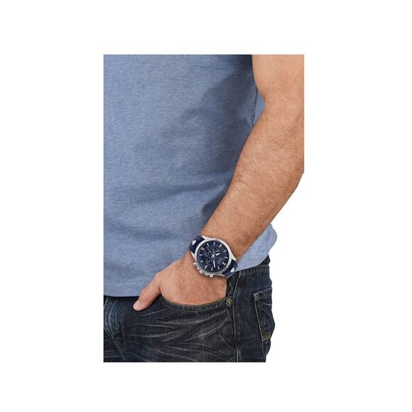 Versus Versace Men's Navy 45 mm Chrono Lion Watch VSPBH7121 MSRP $280 - Picture 4 of 8